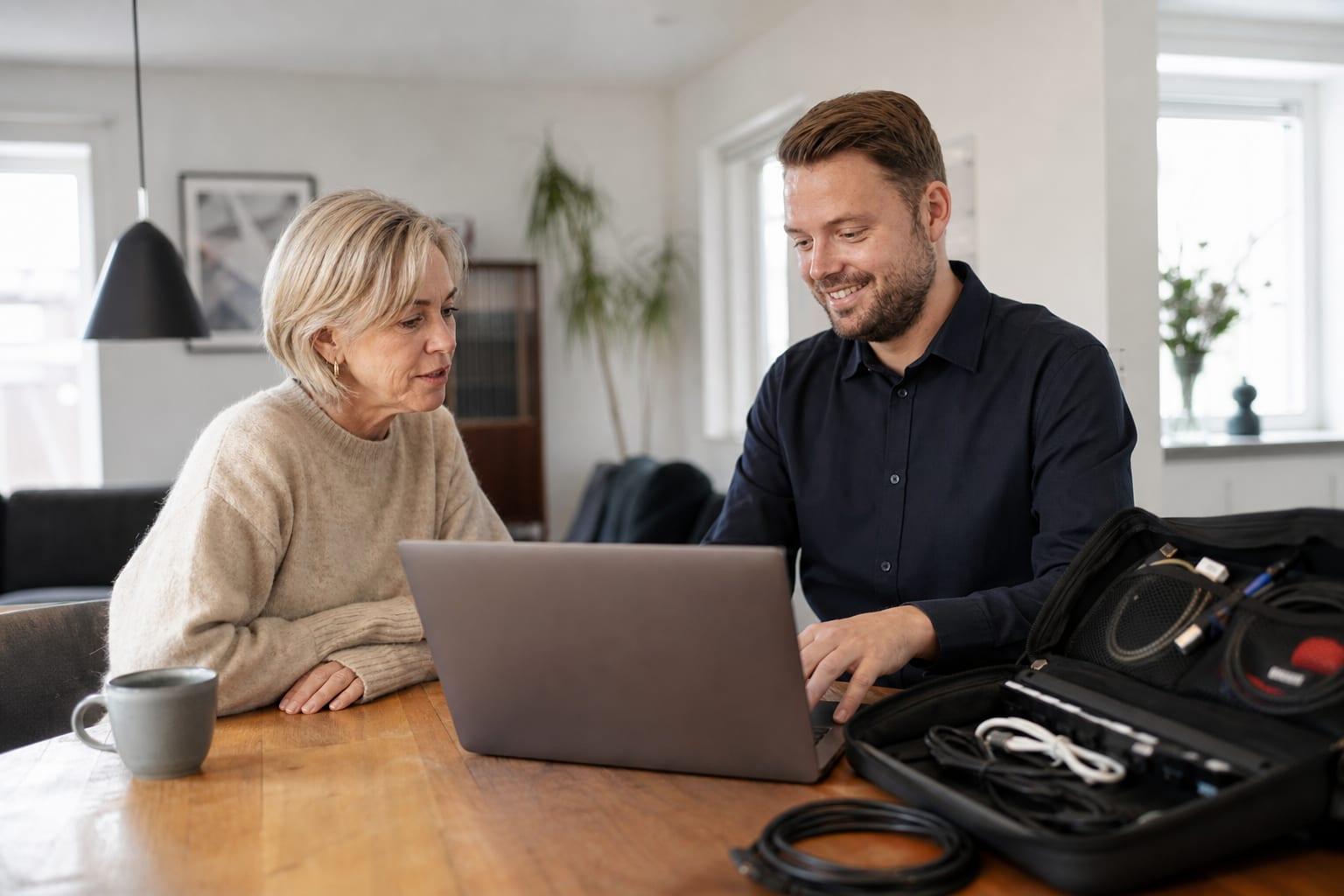 MR Support yder IT hjælp hjemme hos kunden i trygge rammer