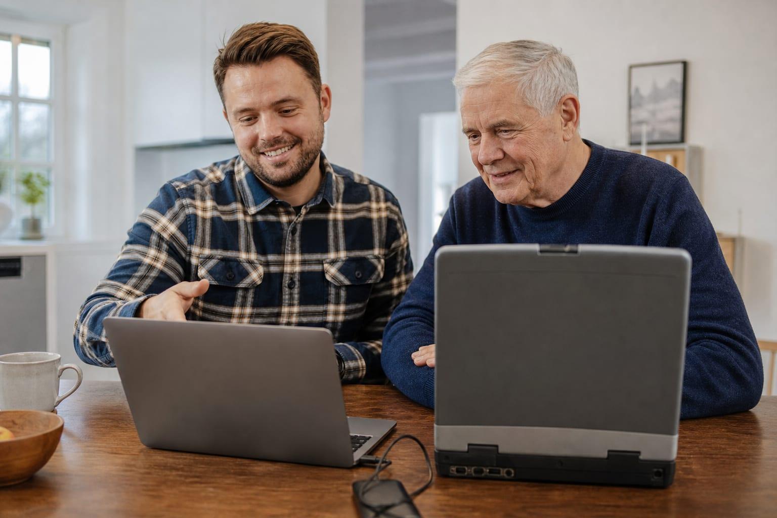 MR Support hjælper med skift fra gammel PC til ny computer
